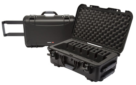 Nanuk 935 6-Up Handgun Case Black Polymer with Foam Insert and Pull Handle