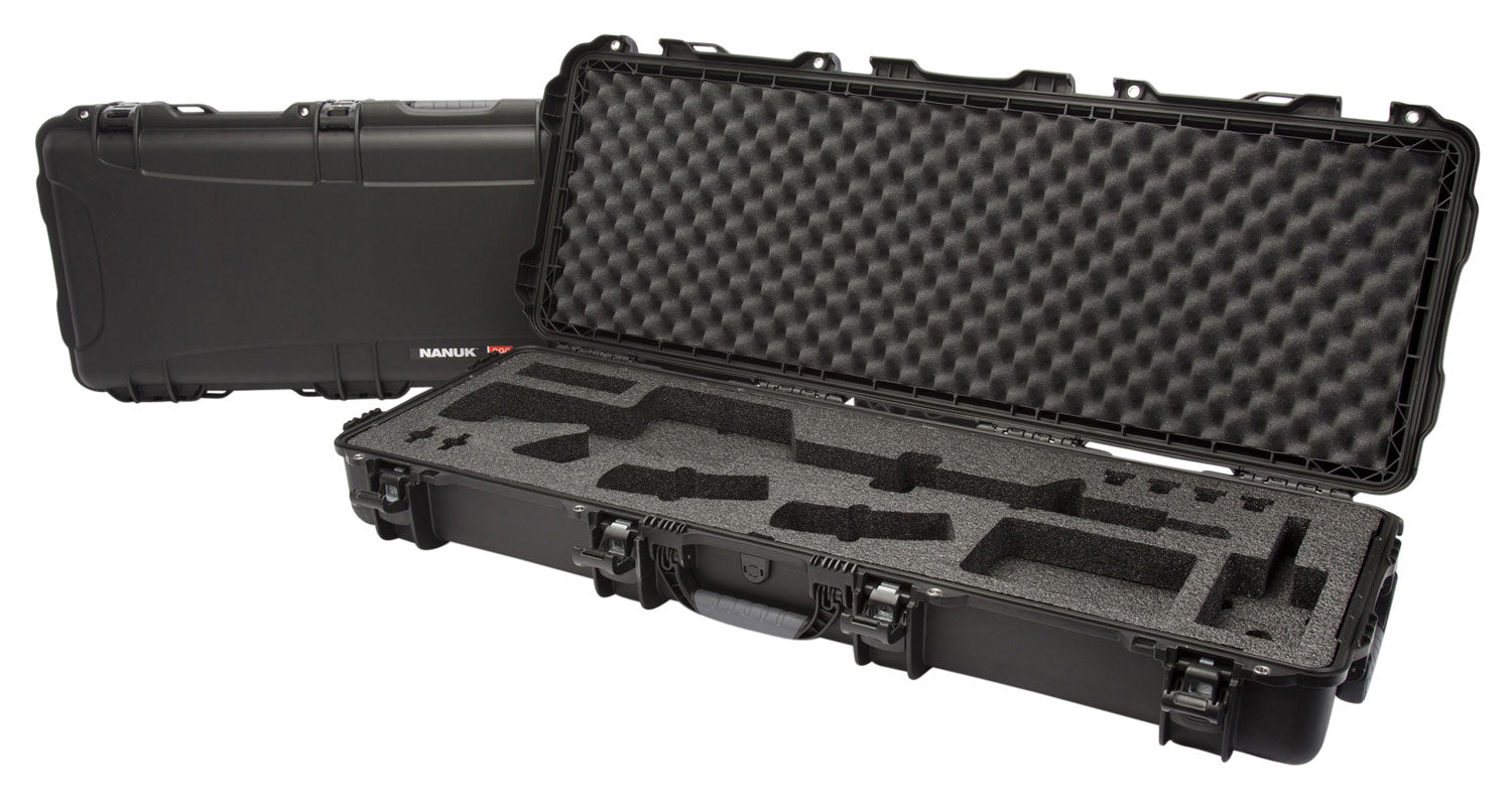Nanuk 990 Black Polymer AR-Platform Rifle Case with Custom Foam and TSA Locks