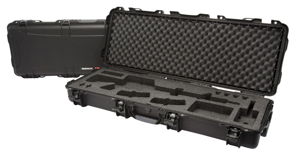 Nanuk 990 Black Polymer AR-Platform Rifle Case with Custom Foam and TSA Locks