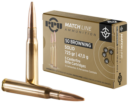 Prvi Partizan .50 BMG Match 725 grain Full Metal Jacket Solid ammunition