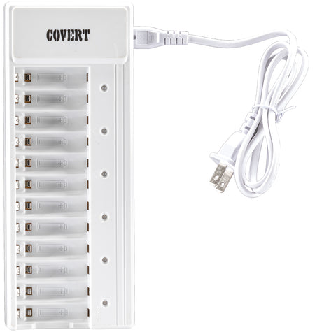 Covert 2038 12-Bay AA Battery Rapid Charger for Trail Cameras