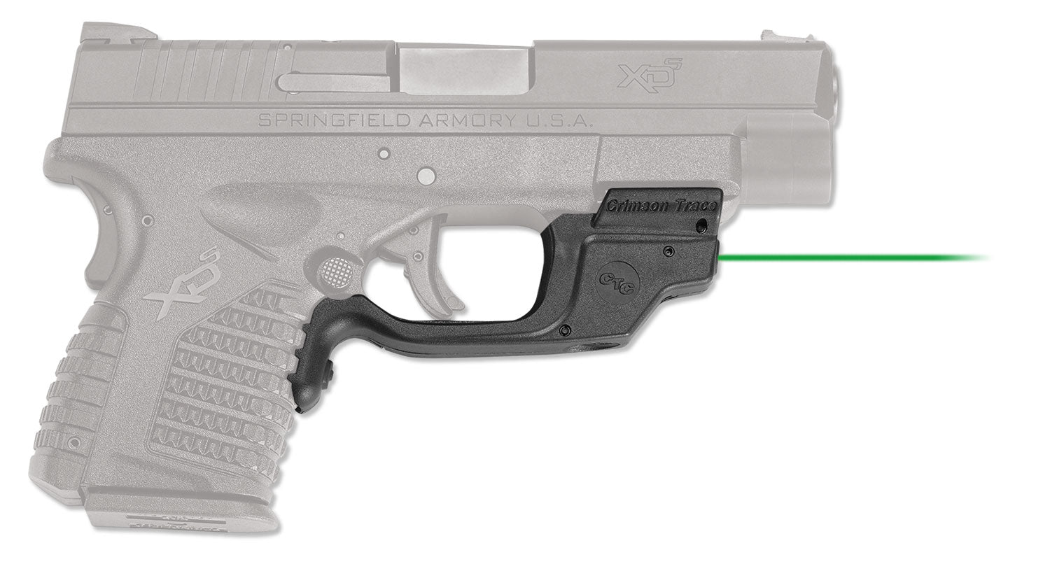 Crimson Trace 0147201 Springfield XD-S Laserguard Green Laser, Black Polymer Body