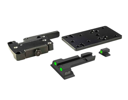 Meprolight USA 88071504 Quick-Detach Red Dot Adapter Mount Black for S&W M&P TruDot