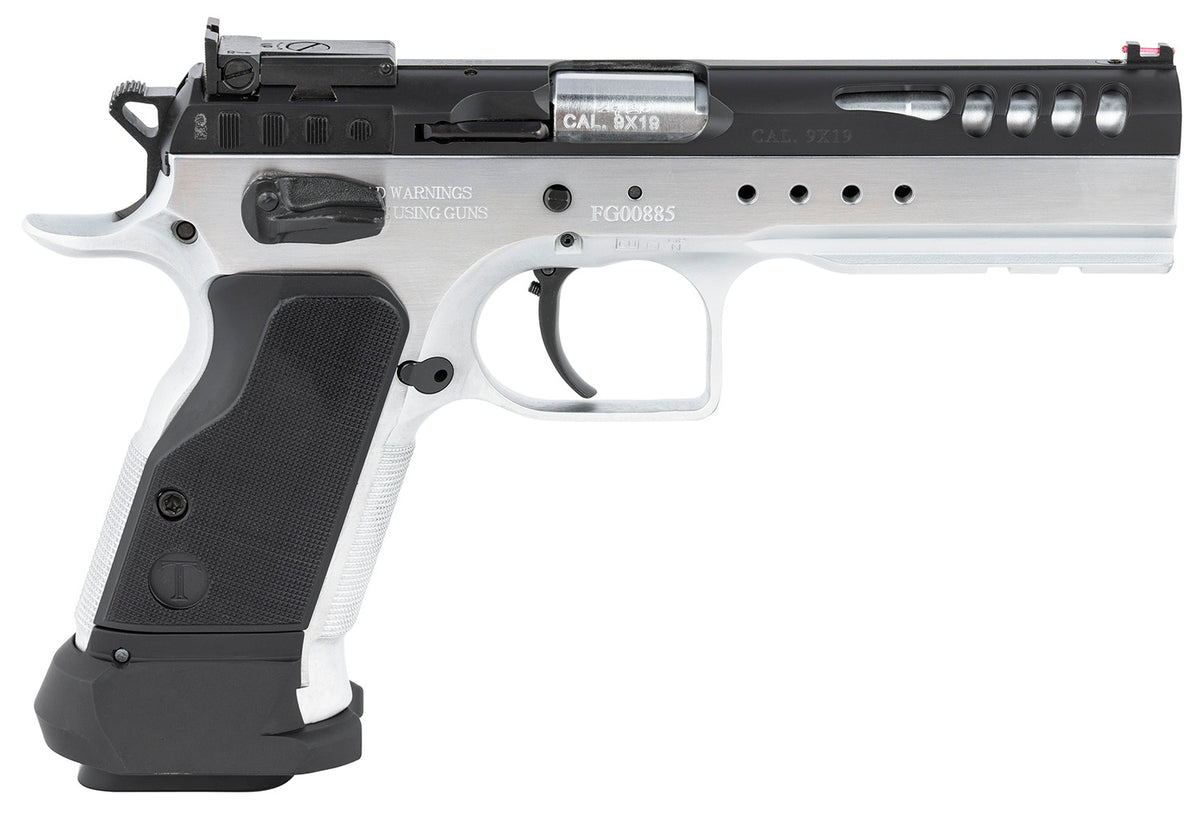 Tanfoglio IFG TF-LIMMSTR-9 Limited Master 9mm Luger 4.75" 18+1 Hard Chrome Black Steel Slide Black Polymer Grip