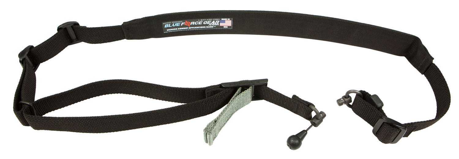 Blue Force Gear VCAS2TO1RED200AABK Vickers 221 Black Padded Convertible One-Two Point Sling AR