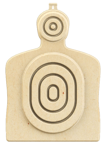Birchwood Casey 3DTGTBTT Three-Dimensional Bullseye Torso Range Target 31.25" H x 21.25" W Tan 3 Pk