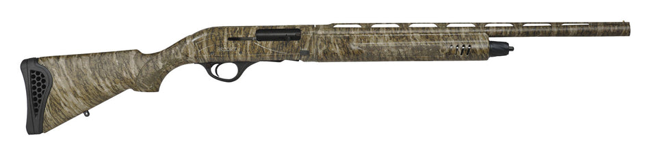 Escort HEPS2022054Y PS Youth 20 Gauge Semi-Auto 3" 4+1 22" Mossy Oak Bottomland Vent Rib Barrel, Grooved Aluminum Receiver, Adj LOP & Shim Mossy Oak Bottomland Synthetic Stock, Right Hand