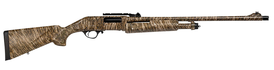 Escort HEFH1224TRBL Field Hunter Turkey Full Size 12 Gauge Pump 3" 4+1 24" Mossy Oak Bottomland Steel Barrel, Grooved Aluminum Receiver, Fixed Mossy Oak Bottomland Synthetic Stock, Right Hand