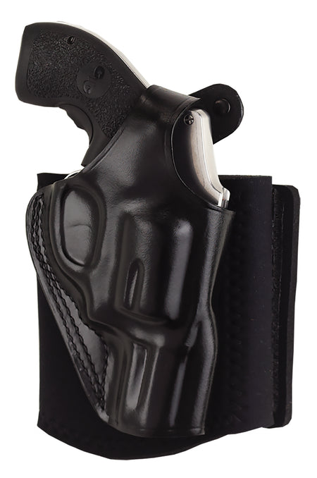 Galco Ankle Glove Holster AG870RB - Sig P365/P365XL, Black Leather, Hook & Loop, Fits Ankles to 13", Right Hand