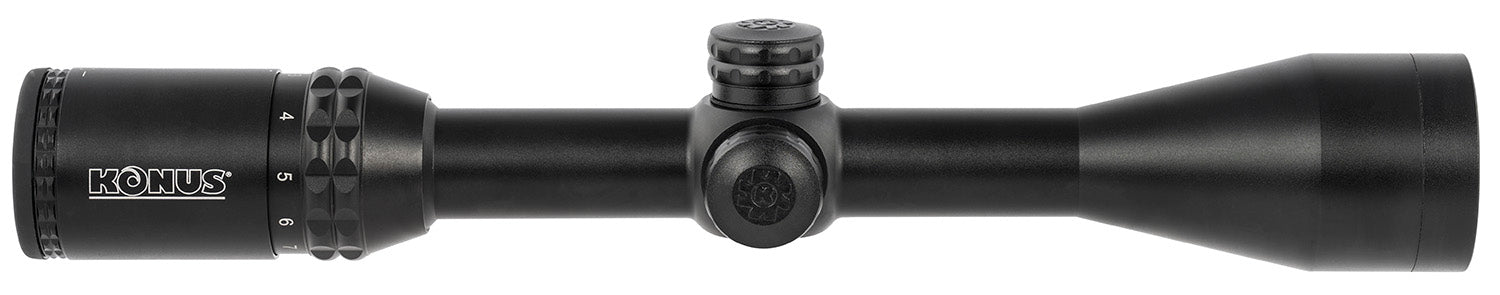 Konus KonusPro 275 3-10x44mm Muzzleloader Riflescope 1-Inch Tube Engraved Illuminated Ballistic Dot Reticle