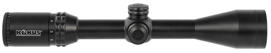 Konus KonusPro 275 3-10x44mm Muzzleloader Riflescope 1-Inch Tube Engraved Illuminated Ballistic Dot Reticle