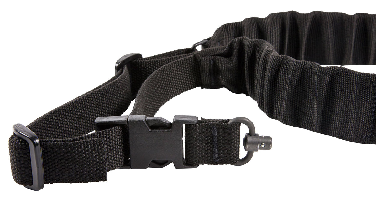 Blue Force Gear UDC200BGPBBK Single-Point Padded Bungee Sling Black Invista Cordura AR