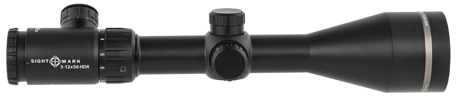 Sightmark Core HX 3-12x56mm 30mm Hardcoat Anodized Black Illuminated HDR Reticle Riflescope