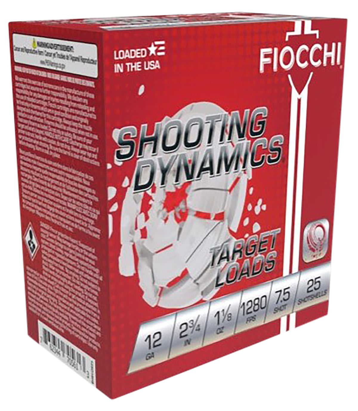 Fiocchi 12 Gauge Shotgun Ammo Shooting Dynamics 2.75 in 1-1/8 oz #8
