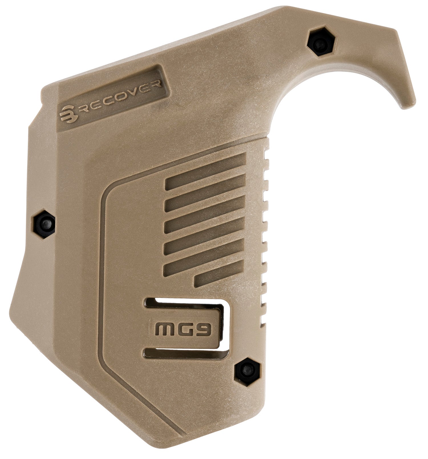 Recover Tactical MG9-02 Glock-Compatible Angled Mag Pouch Tan Polymer Picatinny Rail Mount