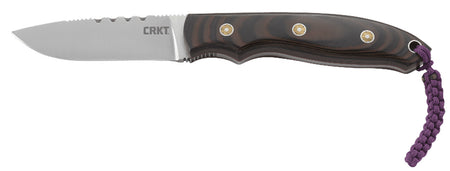 CRKT 2861 Hunt'N Fisch Fixed Blade Knife 2.99" Plain Satin 9Cr18MoV SS Blade, Multi-Color G10 Handle Includes Sheath