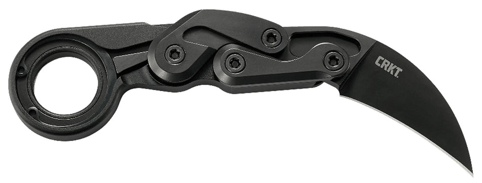 CRKT 4042 Provoke First Responder 2.41" Folding Karambit Black Aluminum Handle with Sheath