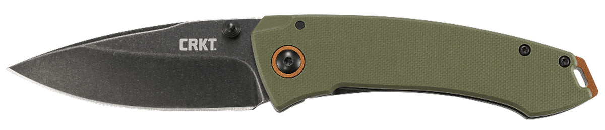 CRKT 2520 Tuna 3.22" Frame Lock Folding Knife Stonewashed 8Cr14MoV Blade G10/SS Handle