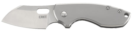 CRKT 5311 Pilar 2.40" Minimalist Folding Knife Satin 8Cr13MoV Blade Bead Blasted SS Handle