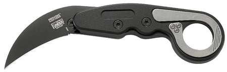 CRKT 4040 Provoke 2.41" Folding Hawkbill Karambit Black D2 Steel Blade Aluminum Handle