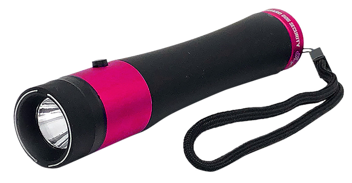 Guard Dog Ivy Black Pink Rechargeable Stun Gun Self-Defense Flashlight