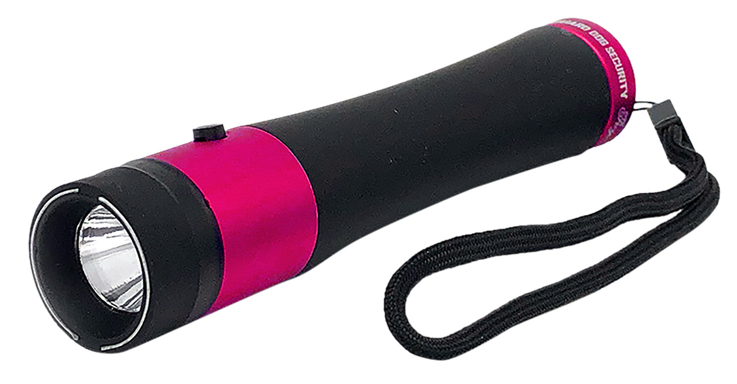 Guard Dog Ivy Black Pink Rechargeable Stun Gun Self-Defense Flashlight
