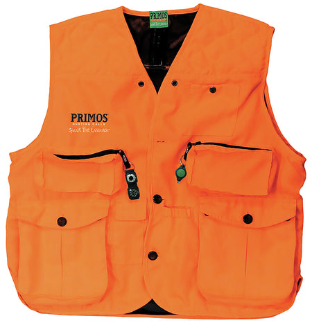 Primos 65705 Blaze Orange GunHunter's Hunting Vest 3XL with Compass & LED