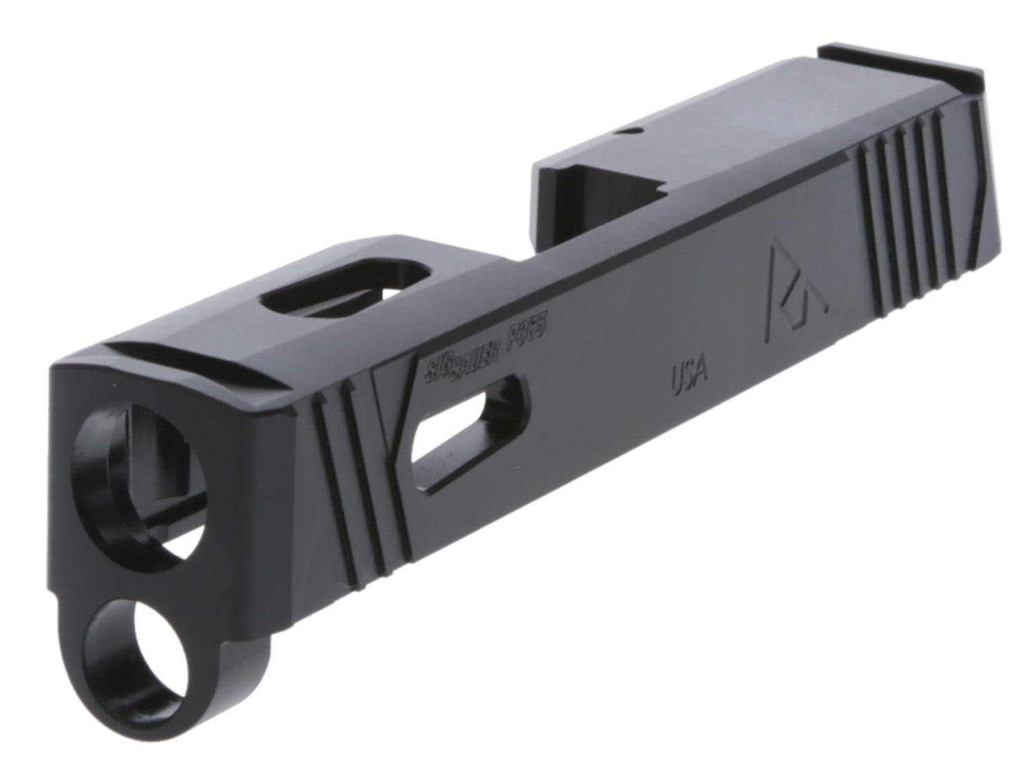 Rival Arms Sig P365 Optic Ready Precision Slide A1 Black QPQ Stainless Steel (RA10P001A)