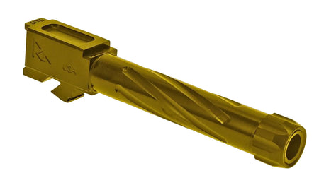 Rival Arms RA20G102E 9mm Luger 4.49" Match-Grade V1 Threaded Drop-In Barrel Gold PVD for Glock 17 Gen3-4
