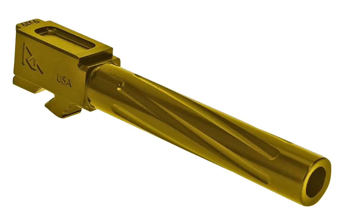 Rival Arms RA20G103E 9mm Luger 4.49" Match-Grade V1 Drop-In Barrel Gold PVD for Glock 17 Gen5