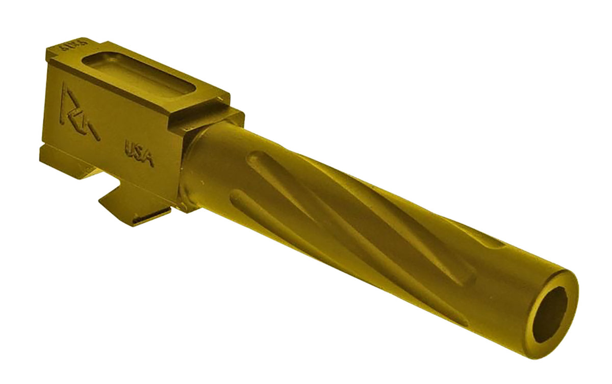 Rival Arms RA20G201E 9mm Luger 4.02" Match-Grade V1 Drop-In Barrel Gold PVD for Glock 19 Gen3-4