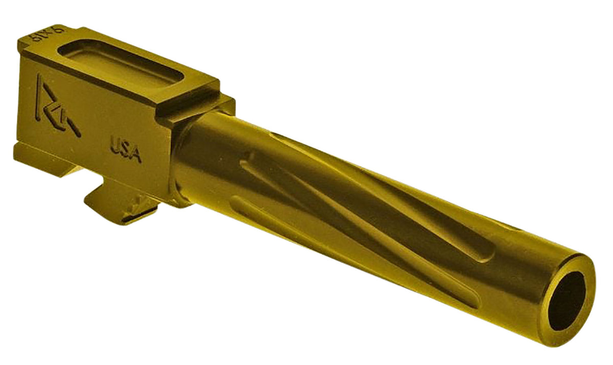 Rival Arms RA20G203E 9mm Luger 4.02" Match-Grade V1 Drop-In Barrel Gold PVD for Glock 19 Gen5