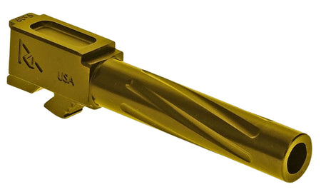 Rival Arms RA20G203E 9mm Luger 4.02" Match-Grade V1 Drop-In Barrel Gold PVD for Glock 19 Gen5