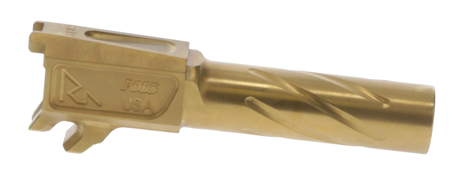 Rival Arms Precision Drop-In Barrel 9mm 3.10" Gold PVD 4340H Steel for Sig Sauer P365