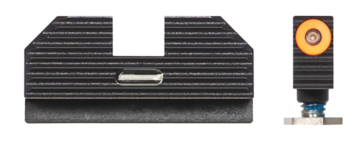 Night Fision GLK001010OGXG Glock 17/17L/19 Costa Ludus Night Sights Orange Outline Front & Green Bar Rear
