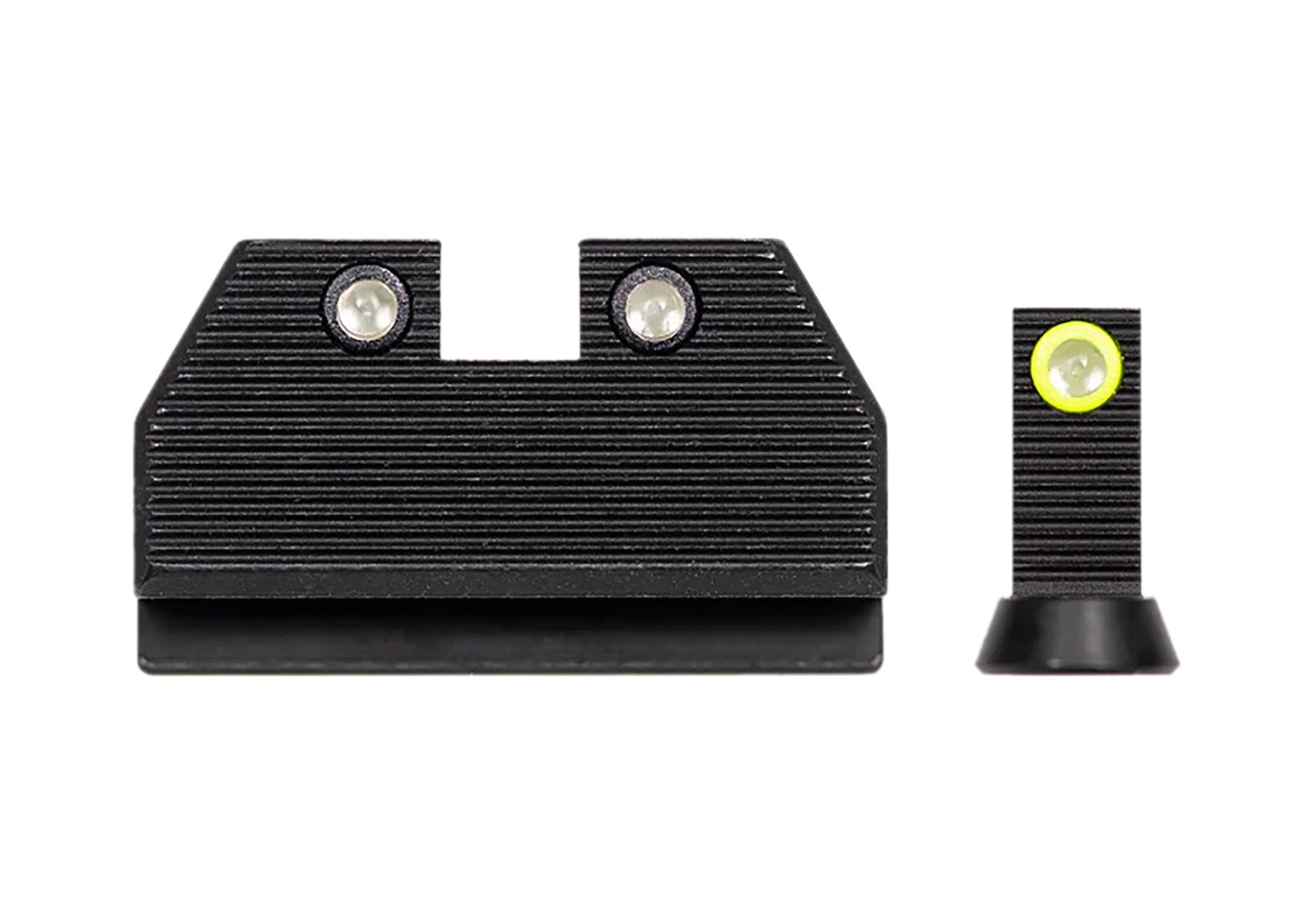 Night Fision CZU077286355YGZG Stealth Series Night Sights CZ P-10C/F/S Green/Yellow Front & Green/Black Rear