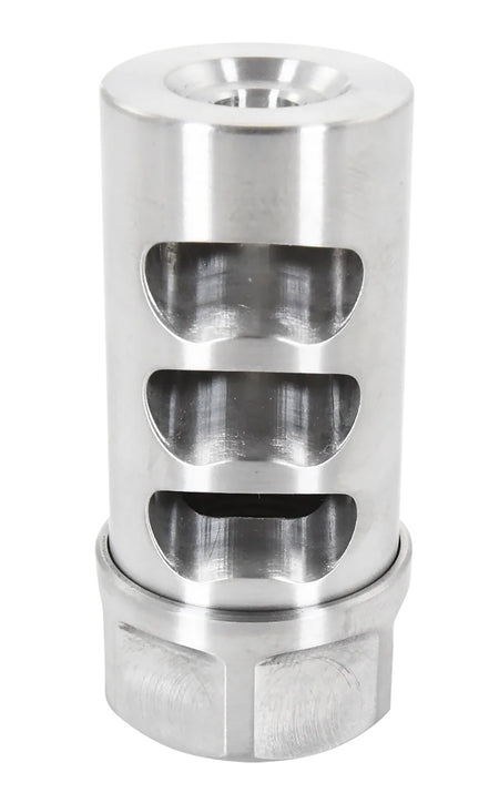 APA G2L5830S Gen 2 Little Bastard Stainless Muzzle Brake 30 Cal 1" Diameter 5/8"-24 tpi