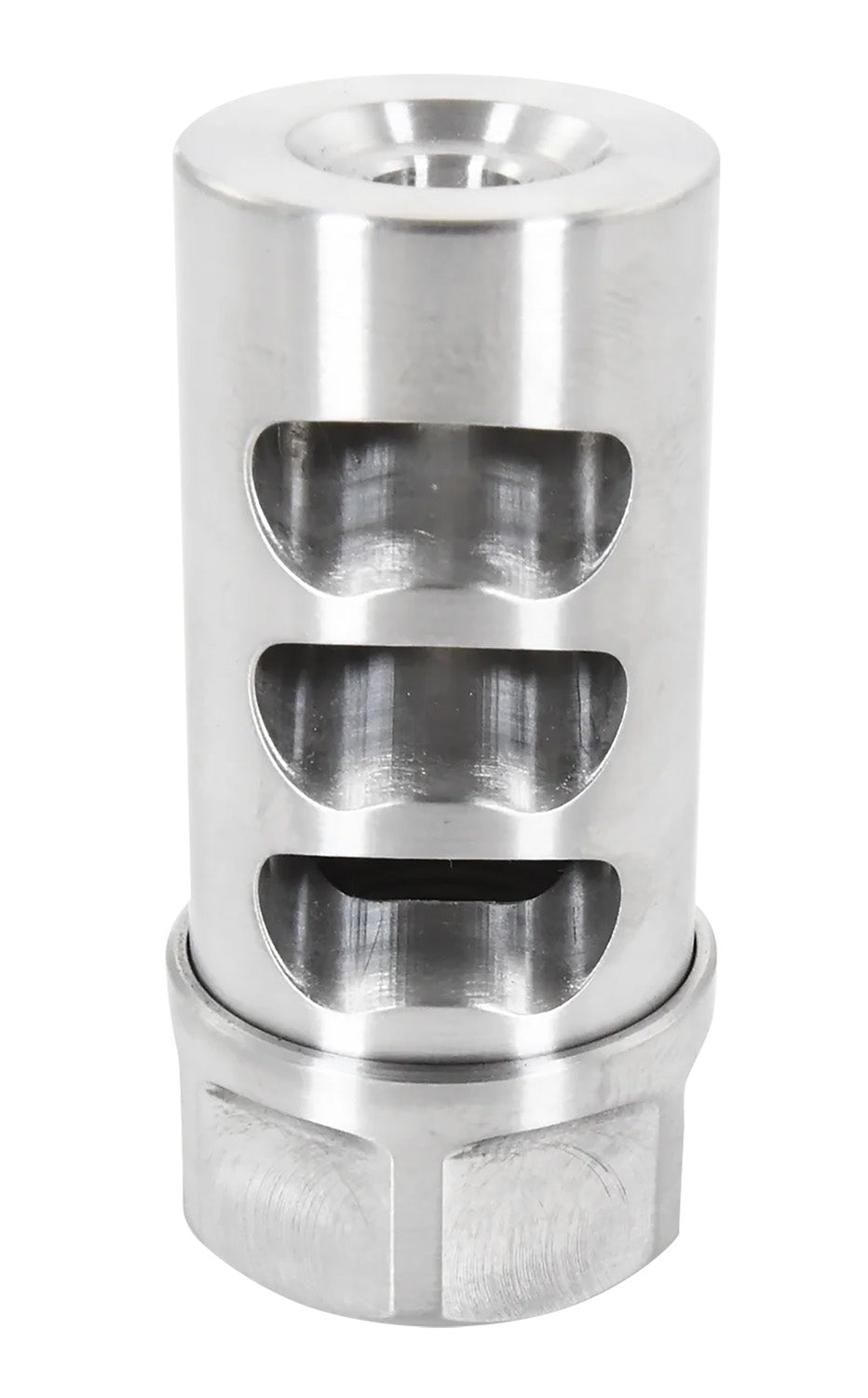 APA G2L5830S Gen 2 Little Bastard Stainless Muzzle Brake 30 Cal 1" Diameter 5/8"-24 tpi