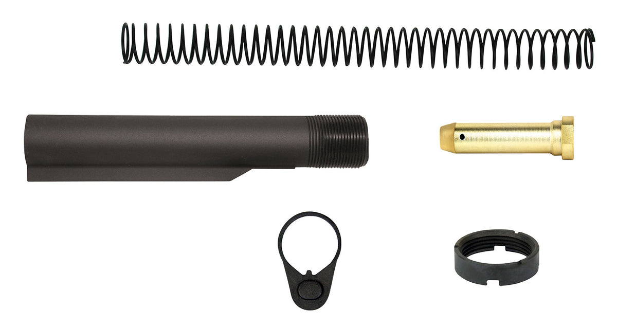 TacFire MAR047A Mil-Spec AR15 Pistol Buffer Tube Complete Kit Black