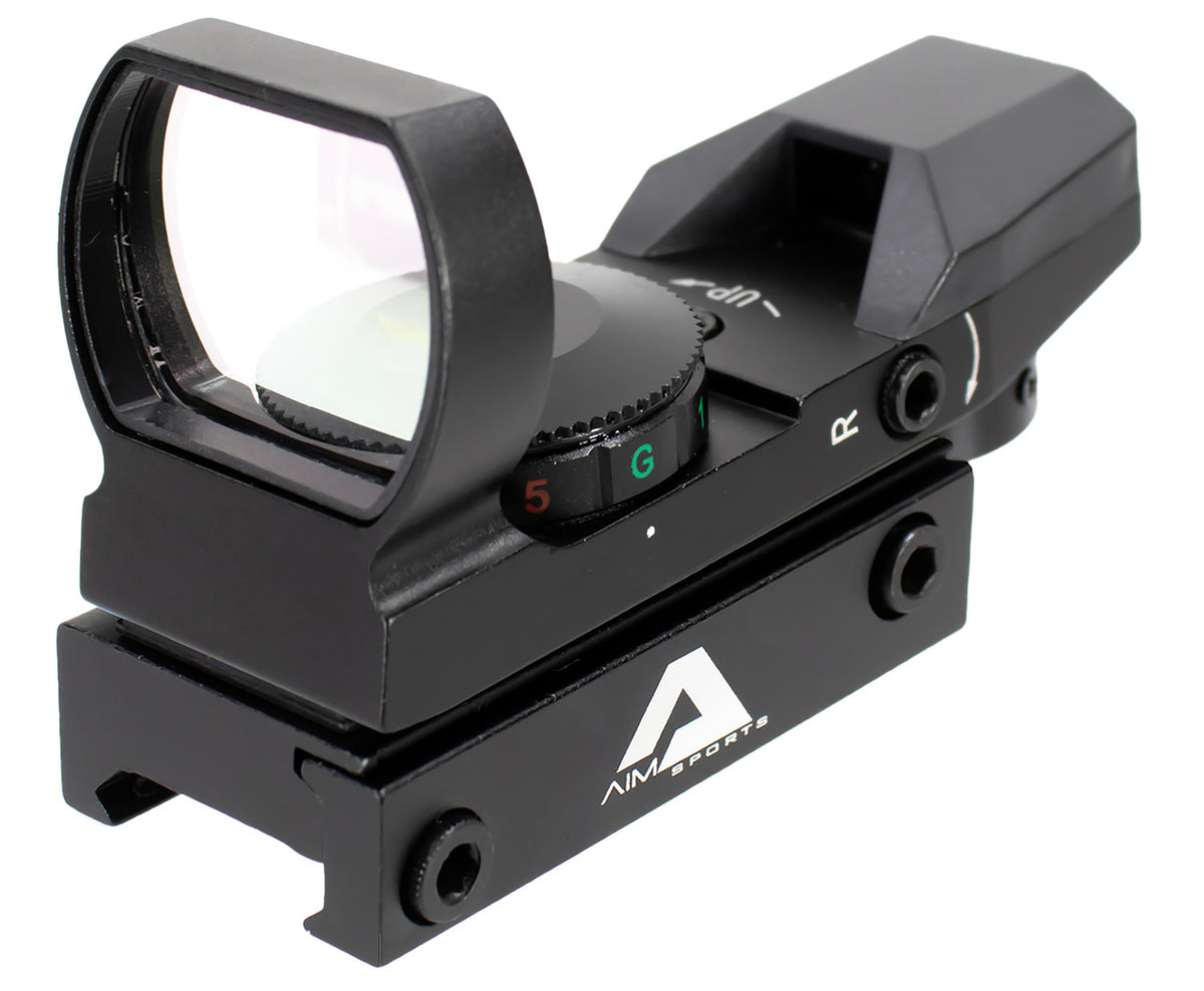 Aim Sports RT4S01 Matte Black Special Ops Reflex Sight 1x 24x34mm Dual Illuminated Multi Reticle