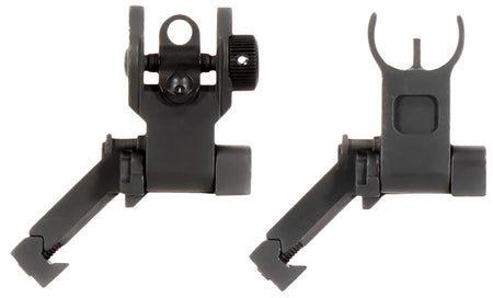 Aim Sports MT45FS AR-15 45 Degree Angled Flip-Up Front and Rear Iron Sight Set Black