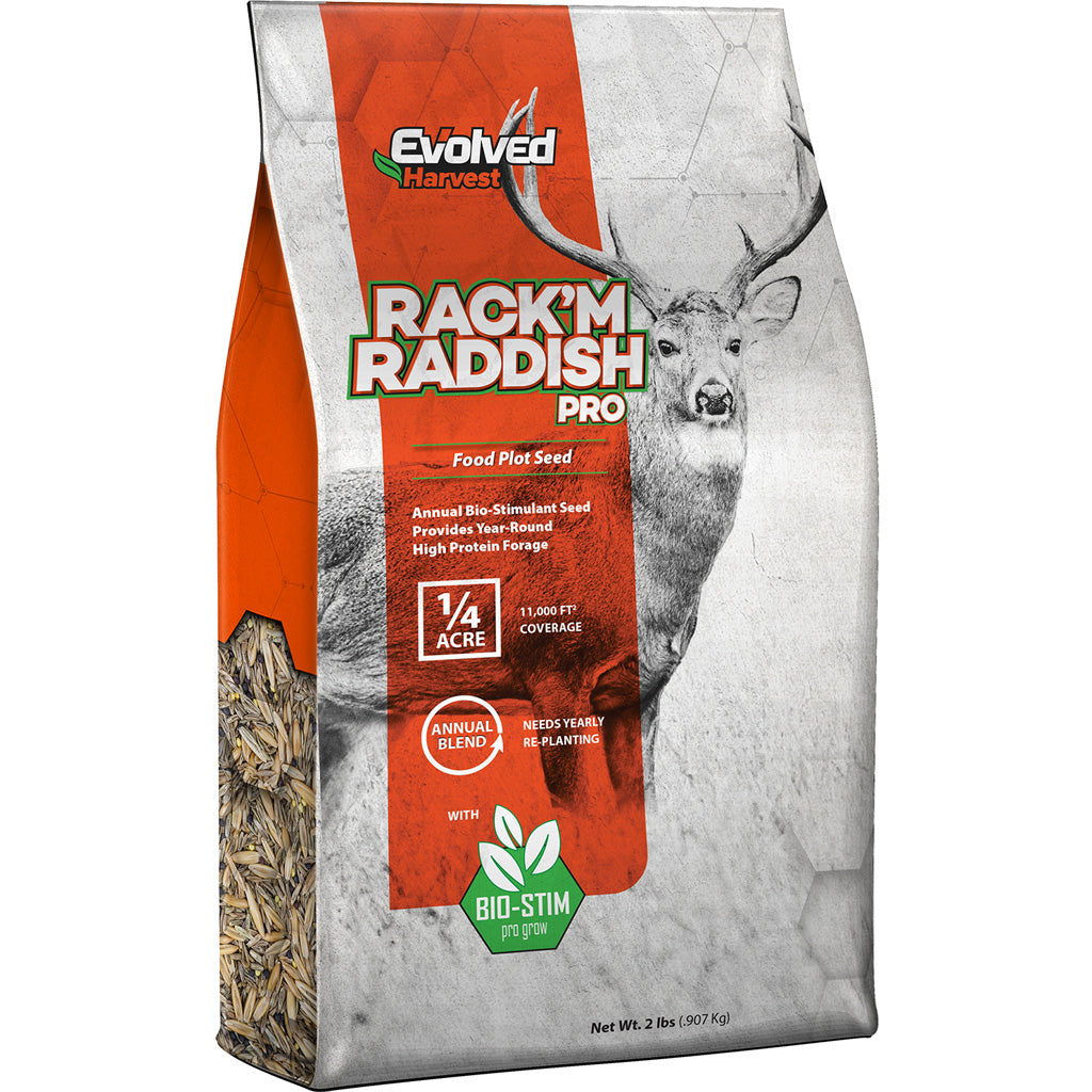 Evolved Rack'M Radish Deer Attractant Food Plot Seed 2 lb.