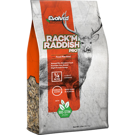 Evolved Rack'M Radish Deer Attractant Food Plot Seed 2 lb.