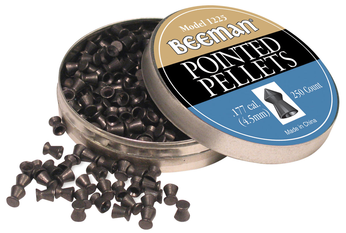 Beeman 1225 .177 Pointed Lead Pellets Airgun Ammunition 250 Per Tin