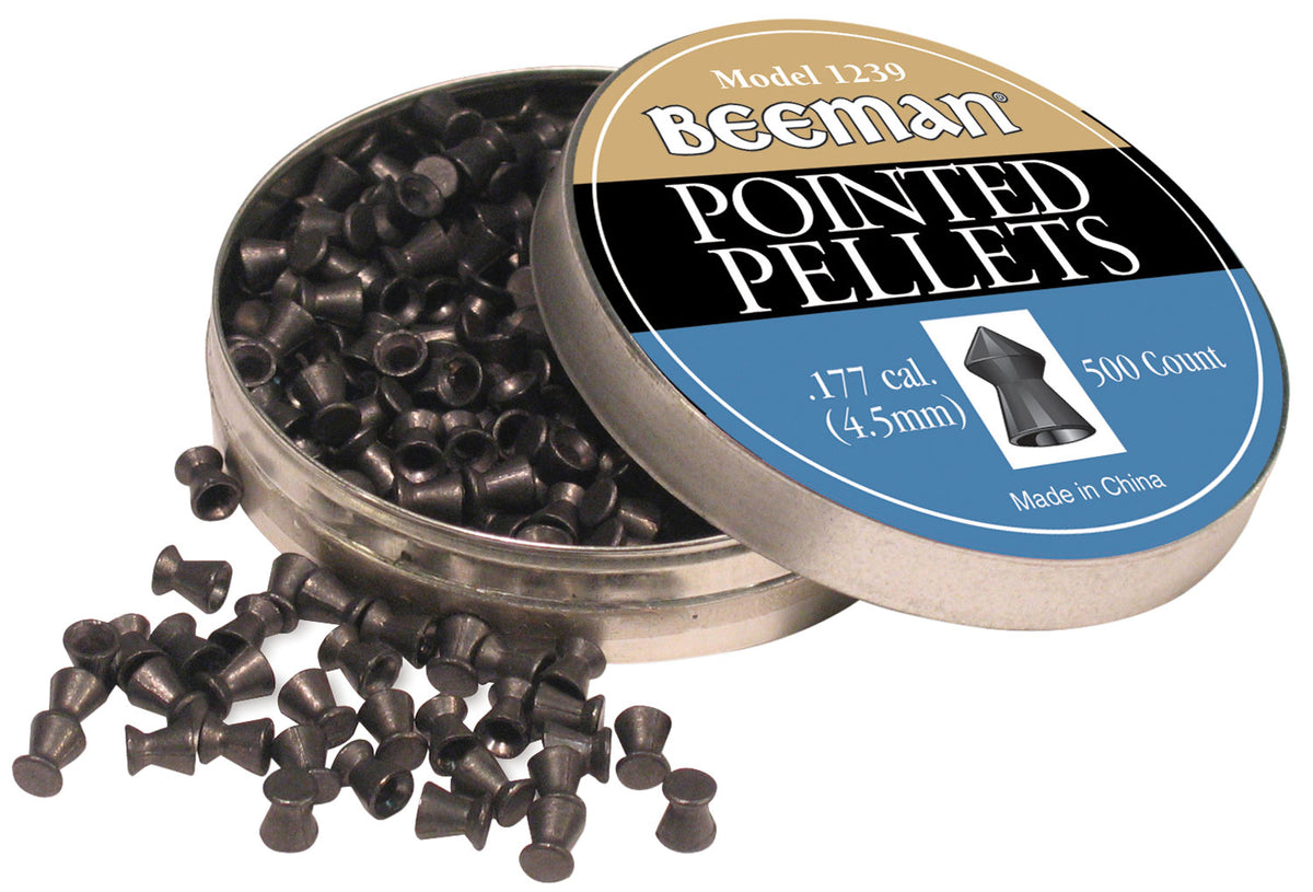 Beeman 1239 .177 Pointed Lead Pellets Air Gun Ammunition 500/Tin
