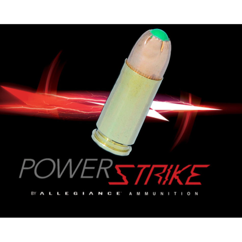Allegiance 9mm Luger / Parabellum PowerStrike 115 grain Ballistic Tip Round Nose ammunition