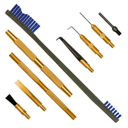Otis FG-936 9 Piece Gunsmith Pick Set with Brushes and Scrapers