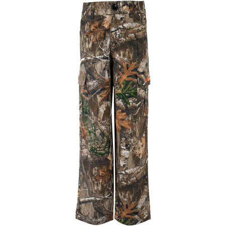 Habit Bear Cave Youth Camo 6 Pocket Hunting Pant Realtree Edge Medium