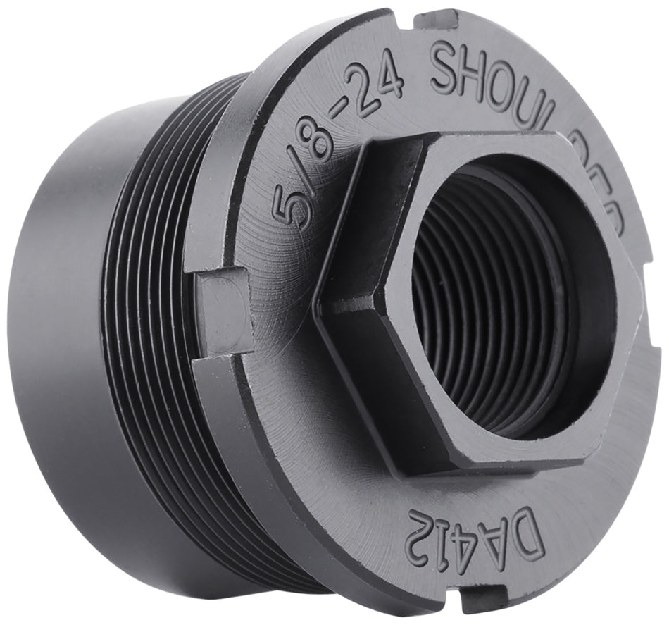 Dead Air DA412 5/8"-24 tpi Fixed Mount for Ghost-M or Pyro Silencers Black Finish