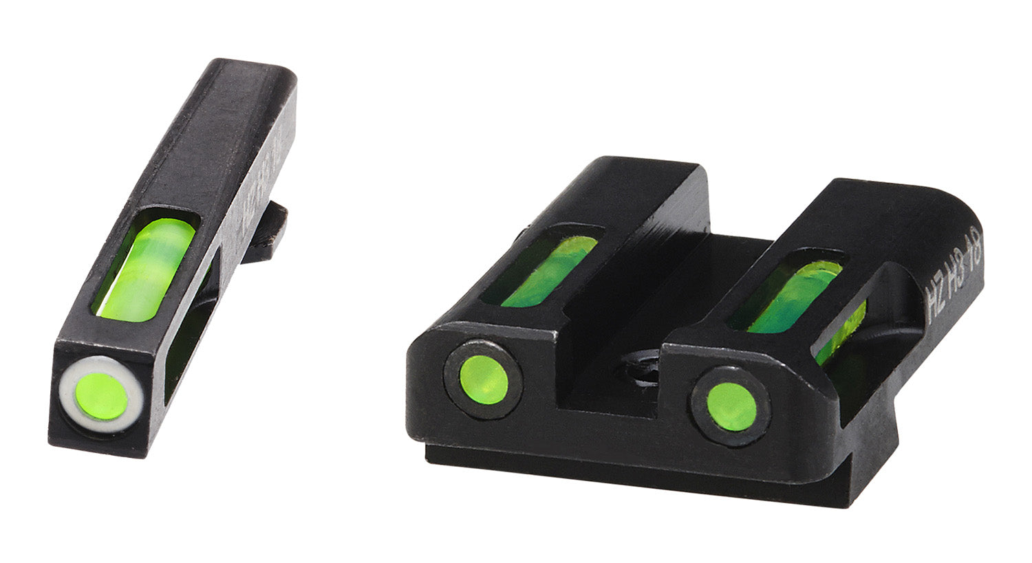 HiViz GLN329 Glock LiteWave H3 Day/Night Sight Set for .45/10mm - White Outline Tritium Front, Green Rear